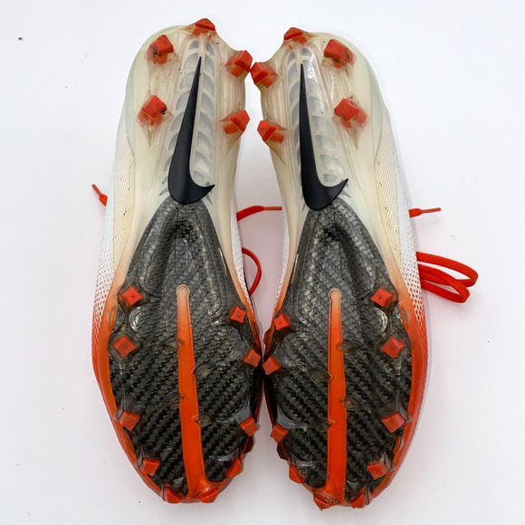 Nike Vapor Untouchable Pro 3 Mens 10 White/Orange Football Cleats 917165-106